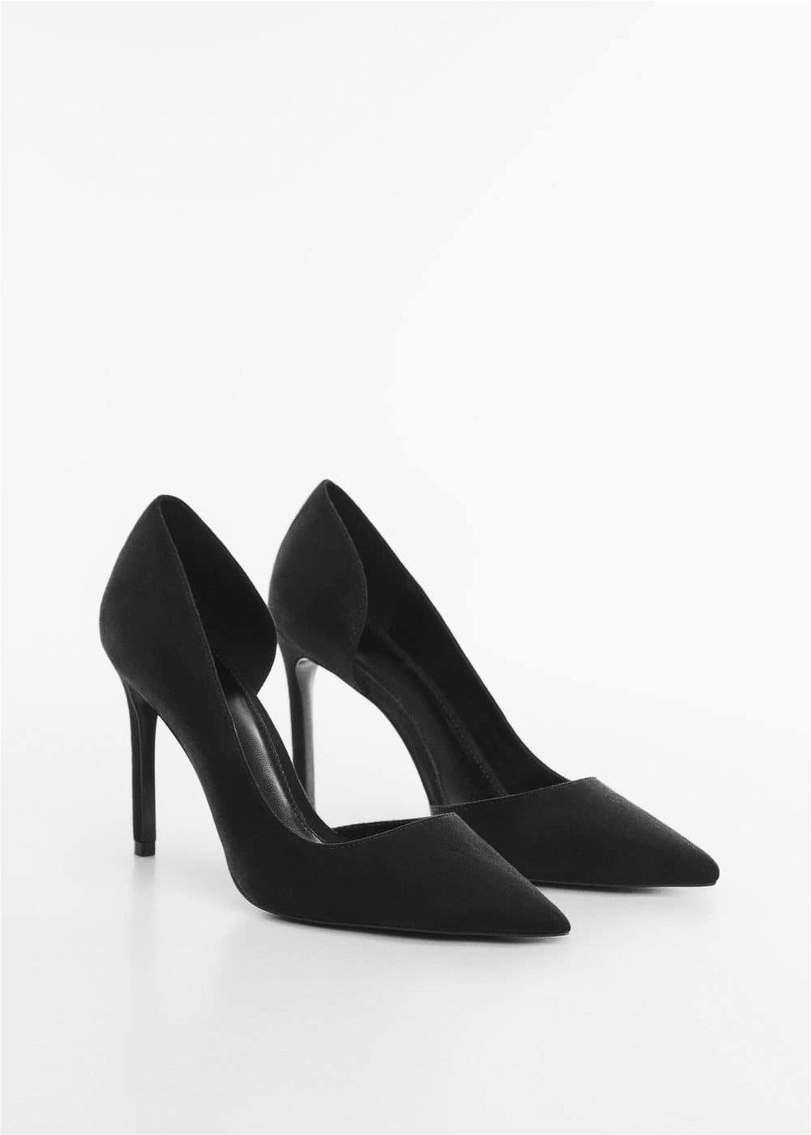 Mango Kadın Asimetrik Topuklu Ayakkabı Siyah