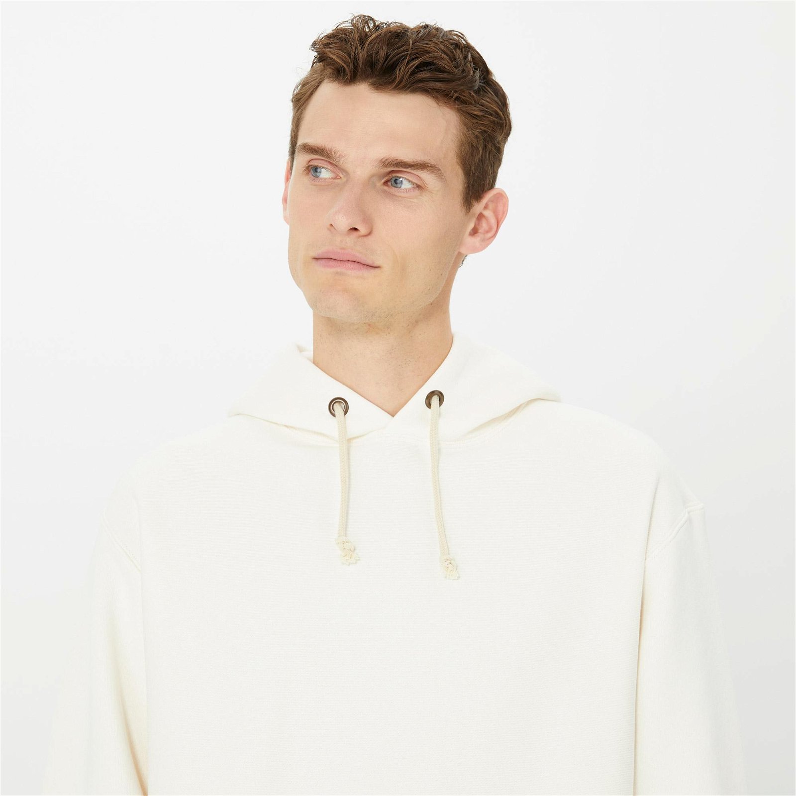 Champion Hooded Erkek Beyaz Sweatshirt