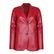 Angelea Kırmızı Kadın Blazer Deri Ceket
