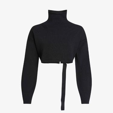  Calvin Klein Jeans Loose Back Buckle Kadın Siyah Sweatshirt