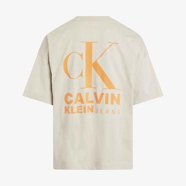  Calvin Klein Jeans Bold Logo Erkek Bej T-Shirt