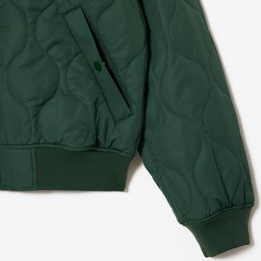  Lacoste Erkek Çift taraflı Hakim Yaka Kapitone Lacivert Mont