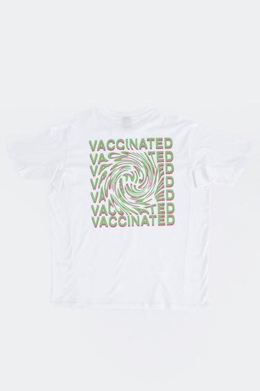  For Fun Vaccinated Erkek Beyaz T-shirt