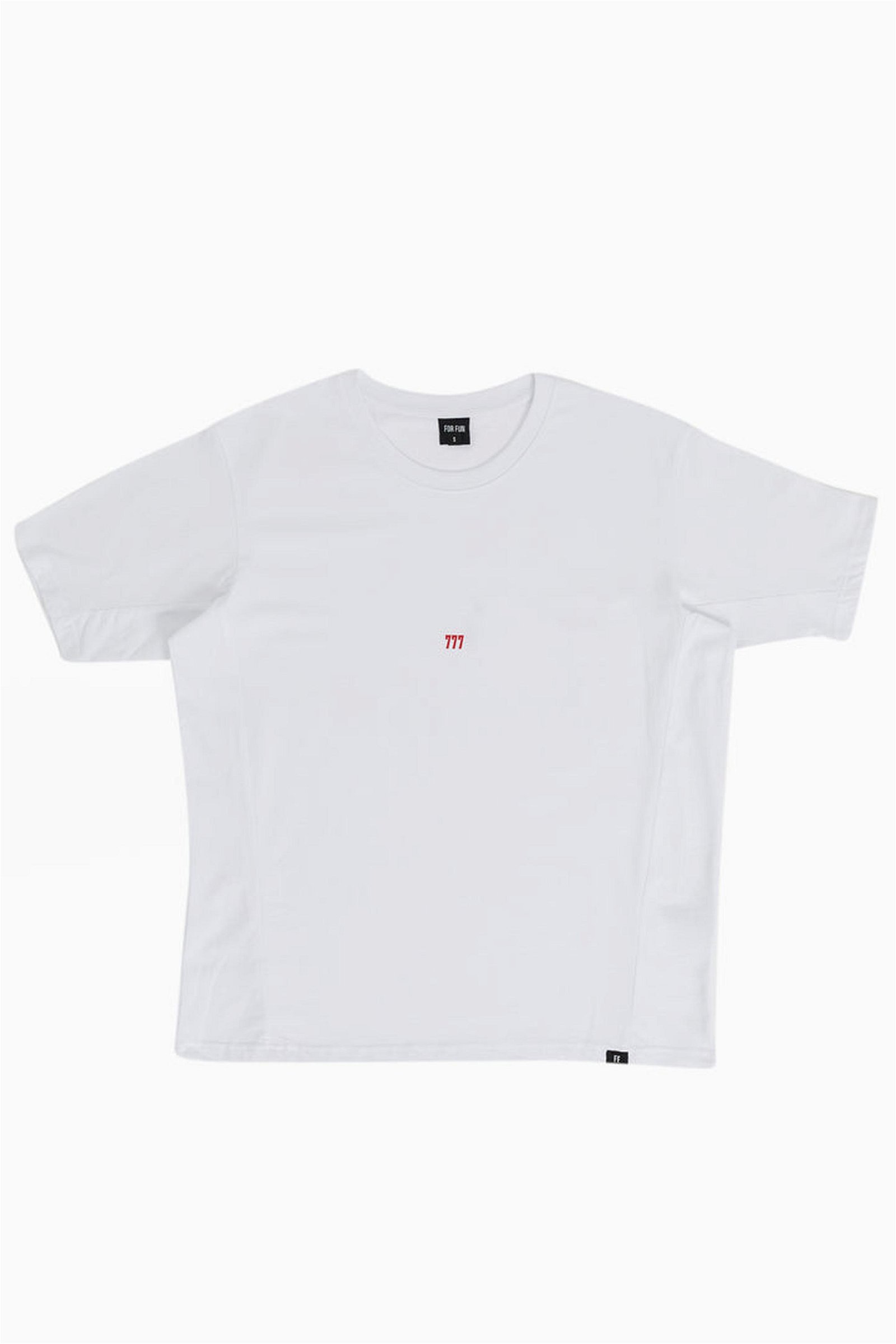 For Fun 777 Erkek Beyaz T-shirt