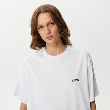  Leo Logo Erkek Beyaz T-Shirt