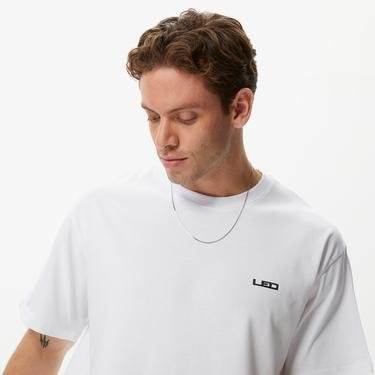  Leo Logo Erkek Beyaz T-Shirt