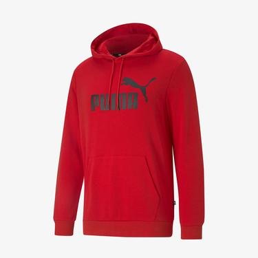  Puma Essentials Big Logo Erkek Kırmızı Günlük Sweatshirt