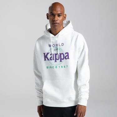  Kappa Authentic Ageo Erkek Beyaz Günlük Sweatshirt