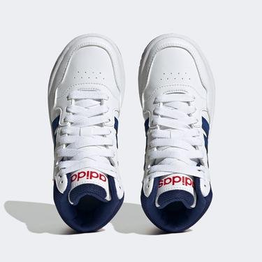  adidas Sportswear Hoops 3.0 Mid Bebek Beyaz Spor Ayakkabı