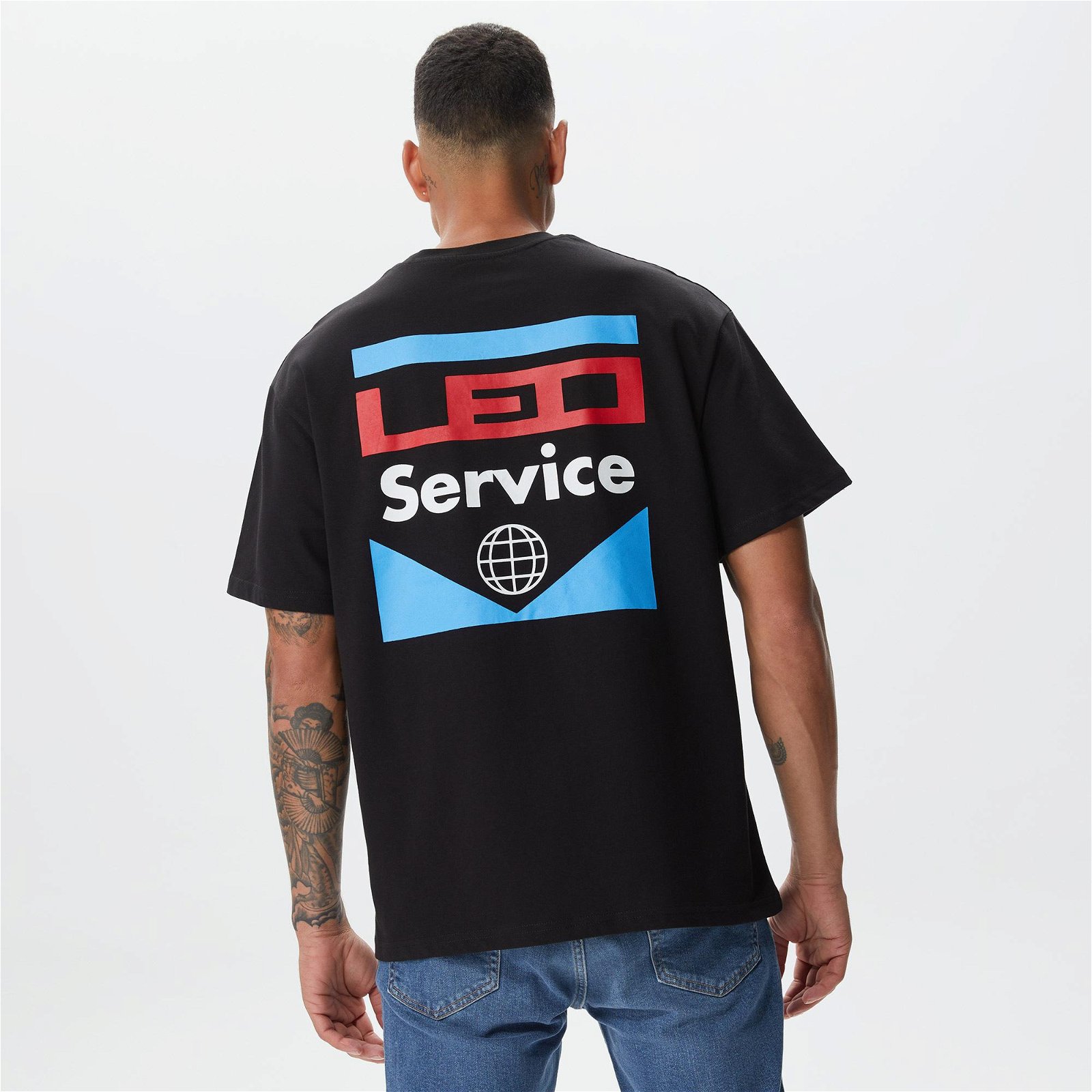 Leo Lunatic Service Erkek Siyah T-Shirt