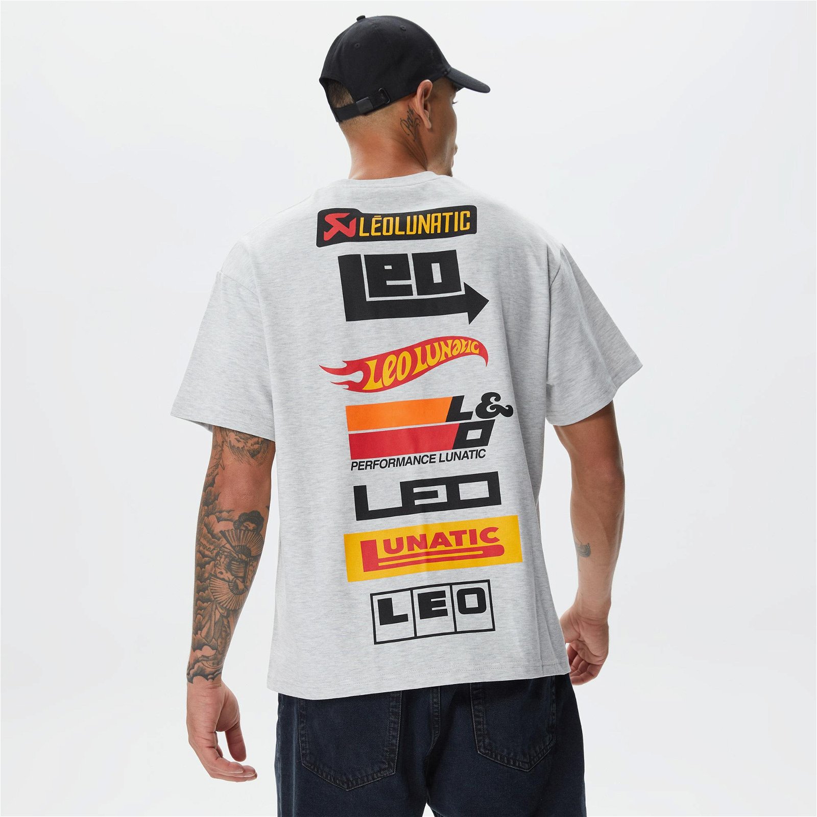 Leo Service Erkek Gri T-Shirt