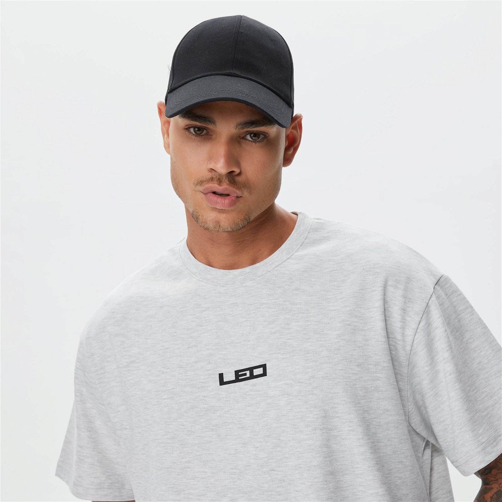 Leo Service Erkek Gri T-Shirt