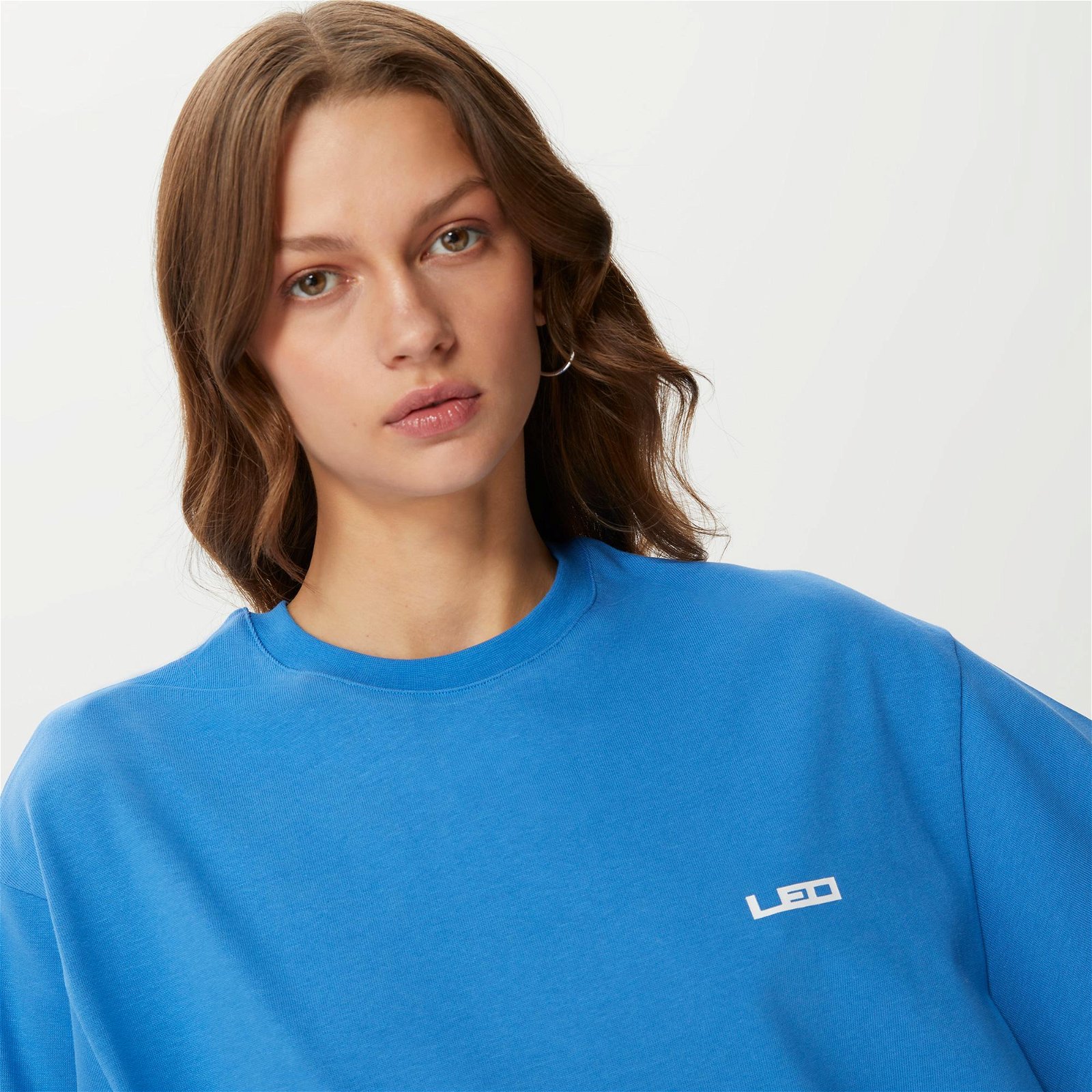 Leo Lunatic Logo Erkek Mavi T-Shirt