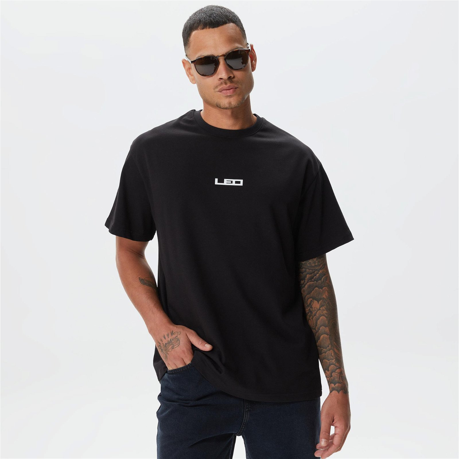 Leo Lunatic Service Erkek Siyah T-Shirt