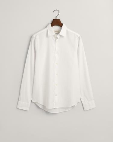  GANT Erkek Beyaz Slim Fit Klasik Yaka Gömlek