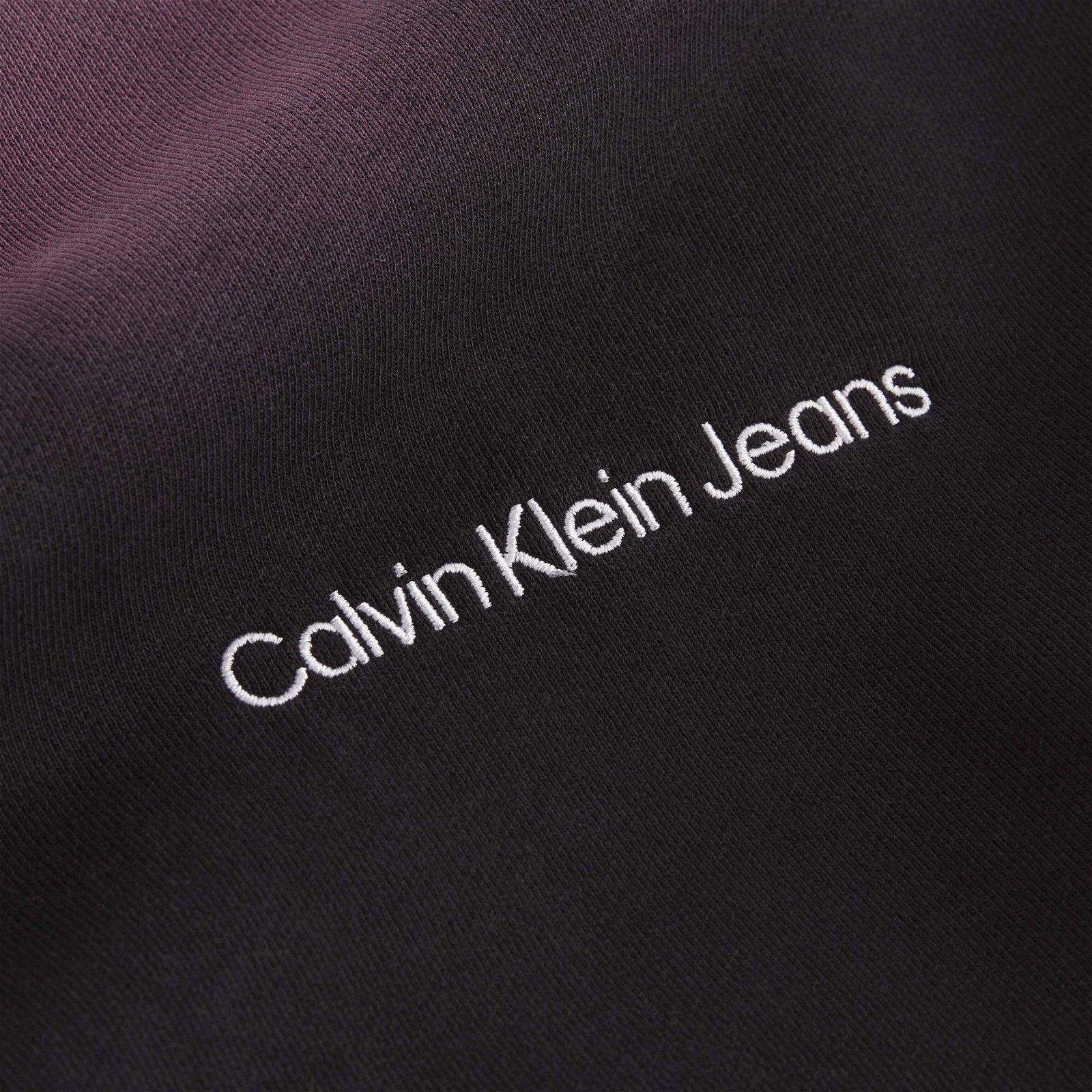 Calvin Klein Jeans Institutional Spray Crew Neck Erkek Siyah Sweatshirt