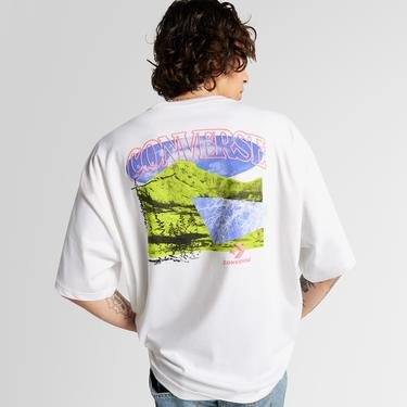  Converse Mountain Remix Graphic Erkek Beyaz T-shirt