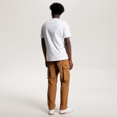  Tommy Hilfiger New York Flag Erkek Beyaz T-Shirt