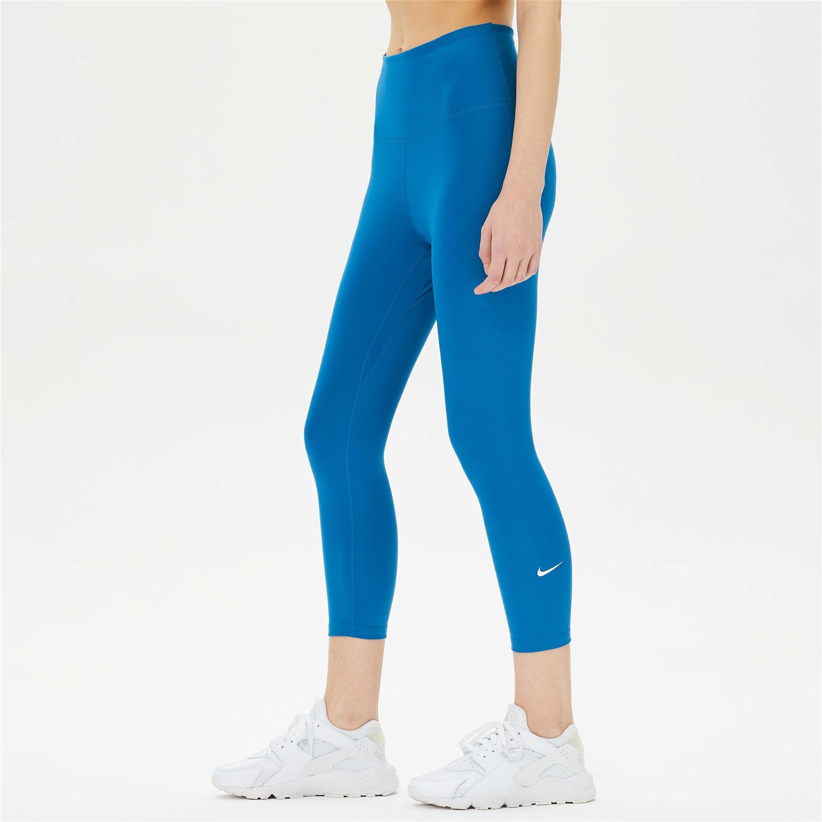 Nike One Dri-FIT High Rise Crop Kadın Mavi Tayt