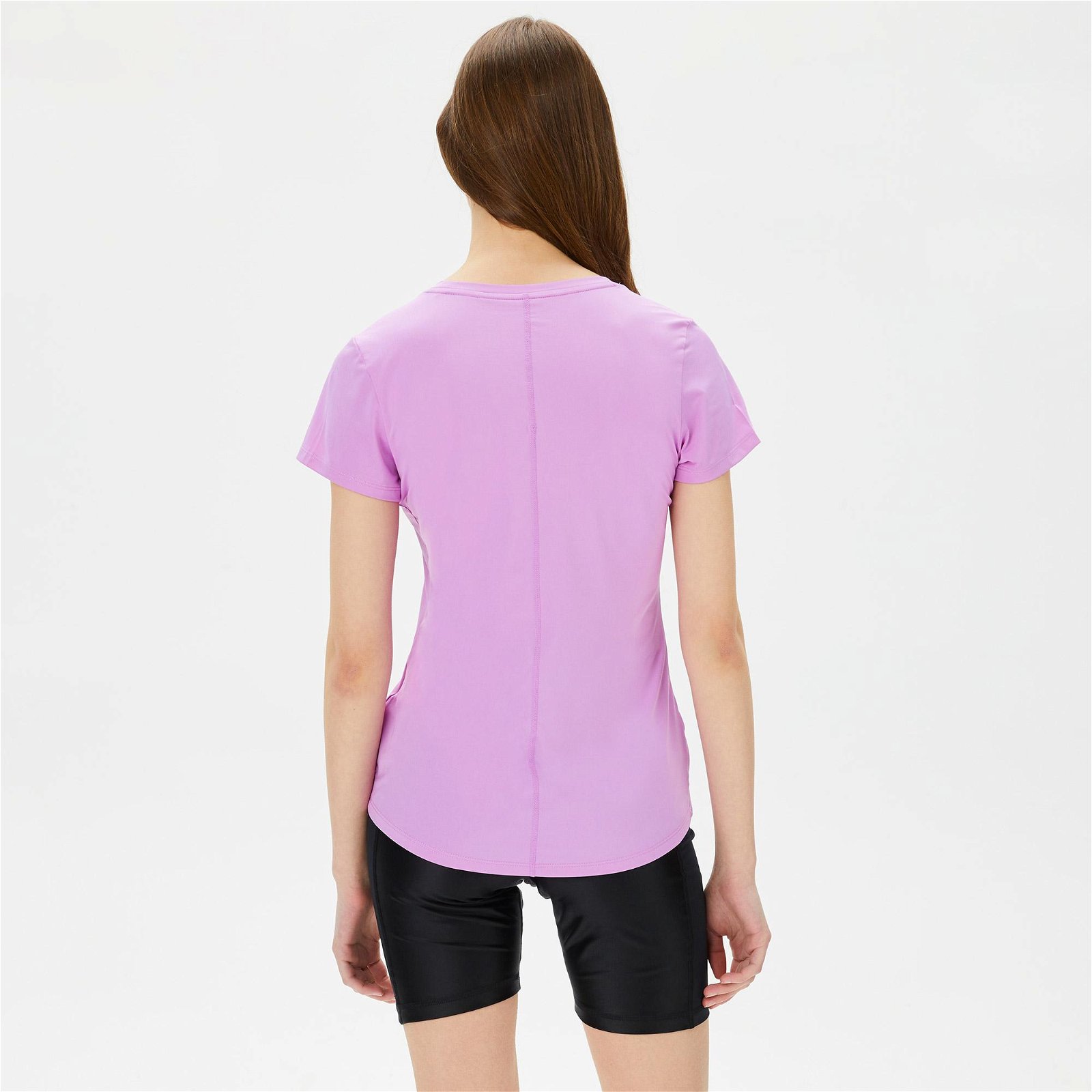 Nike One Dri-FIT Slim Top Kadın Mor T-Shirt