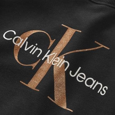  Calvin Klein Jeans Bronze Monogram Cn Çocuk Siyah Sweatshirt