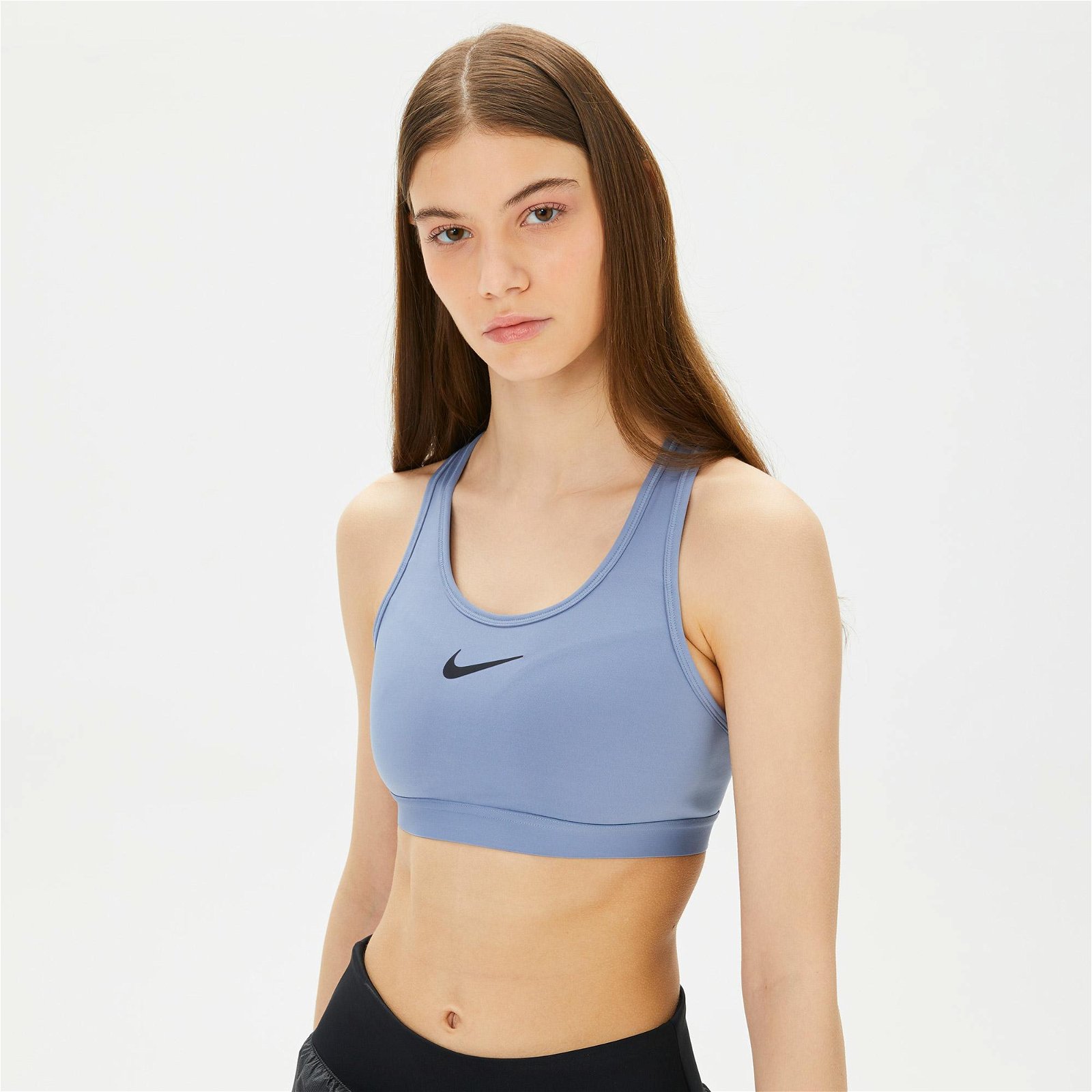 Nike Dri-FIT Swoosh High Support Kadın Mavi Bra