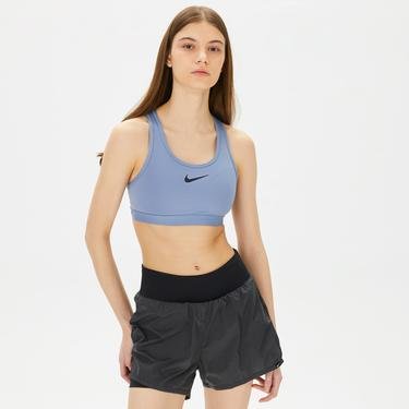  Nike Dri-FIT Swoosh High Support Kadın Mavi Bra