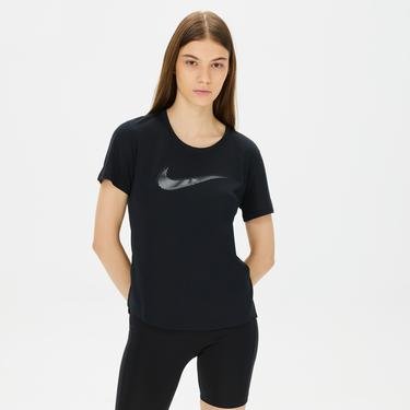  Nike Dri-FIT Swoosh Kadın Siyah T-Shirt