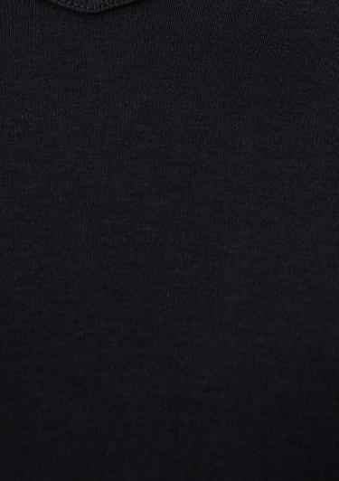  Mavi V Yaka Siyah Basic Tişört Fitted / Vücuda Oturan Kesim 061313-902