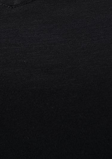  Mavi V Yaka Siyah Basic Tişört Slim Fit / Dar Kesim 168260-900