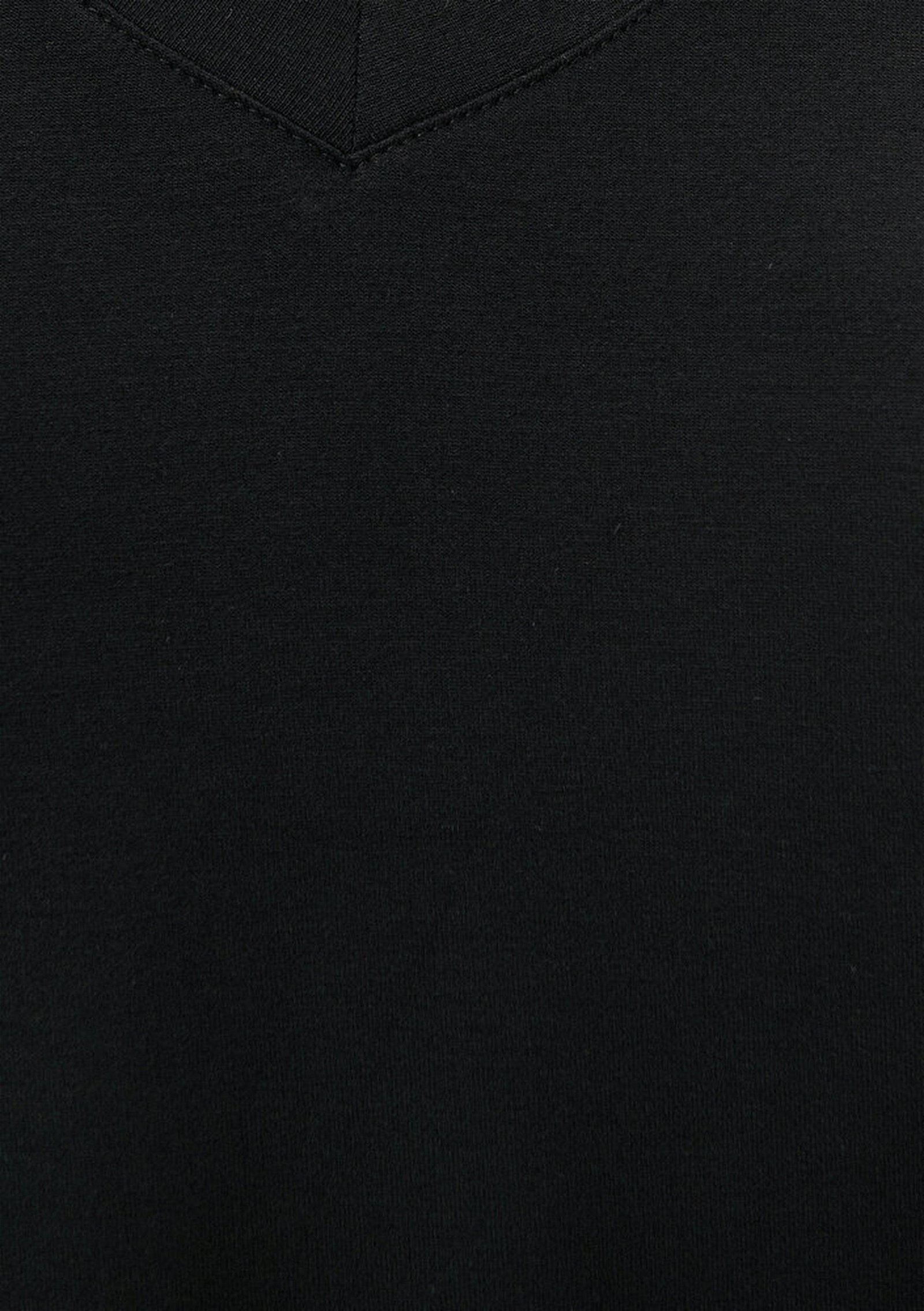 Mavi V Yaka Siyah Basic Tişört Regular Fit / Normal Kesim 167714-900