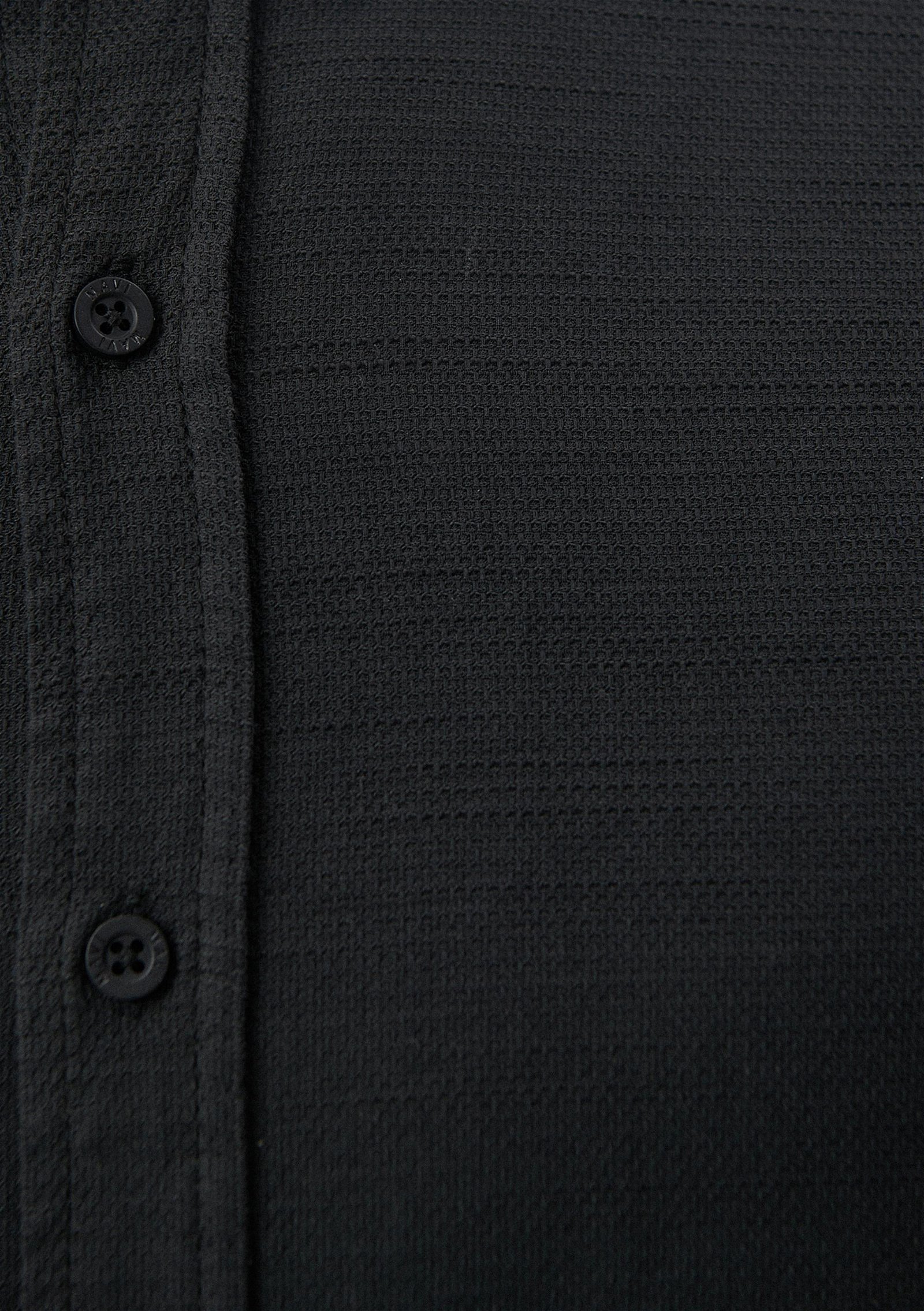 Mavi Siyah Gömlek Fitted / Vücuda Oturan Kesim 020579-900