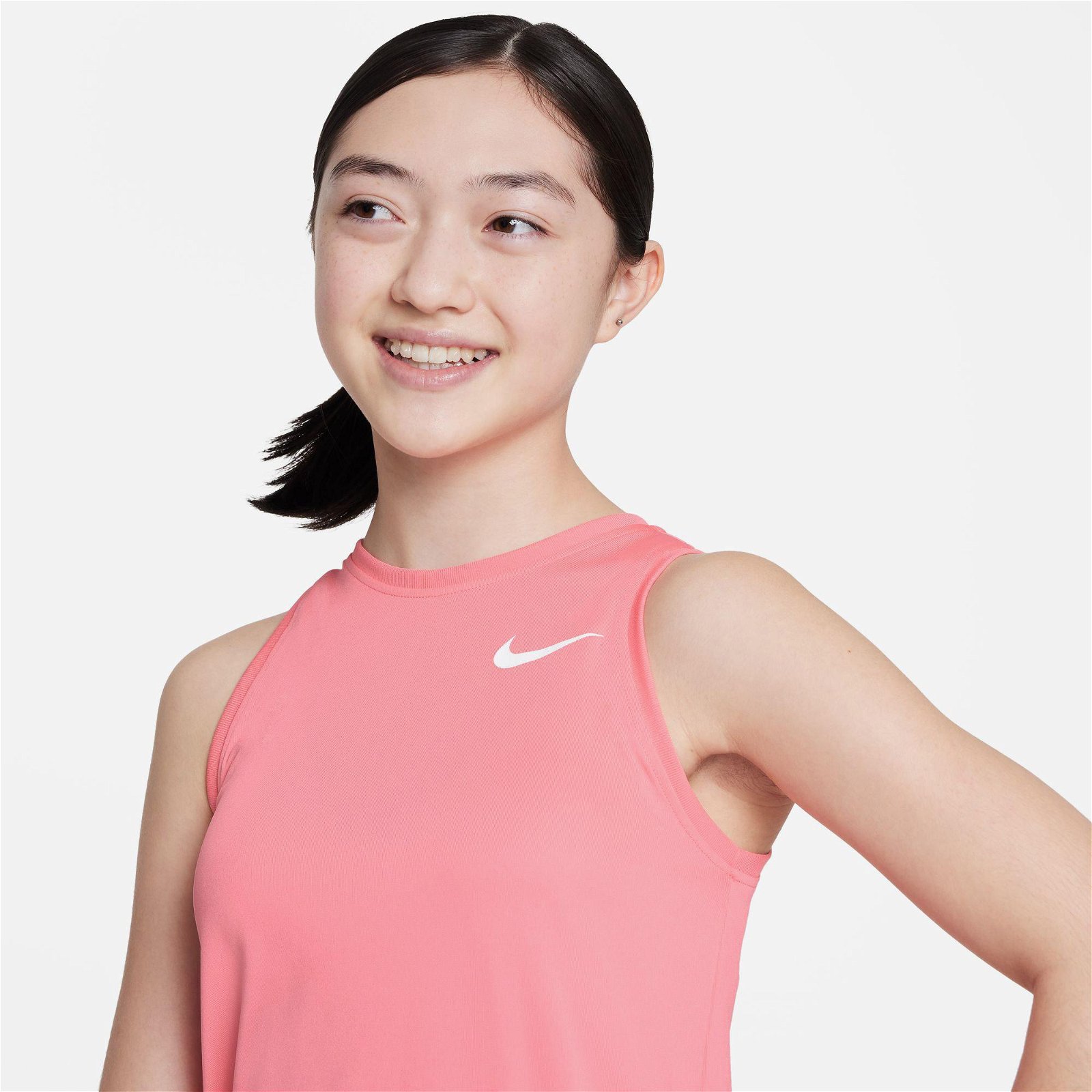 Nike Dri-Fit Tank Essential Çocuk Pembe Kolsuz T-Shirt