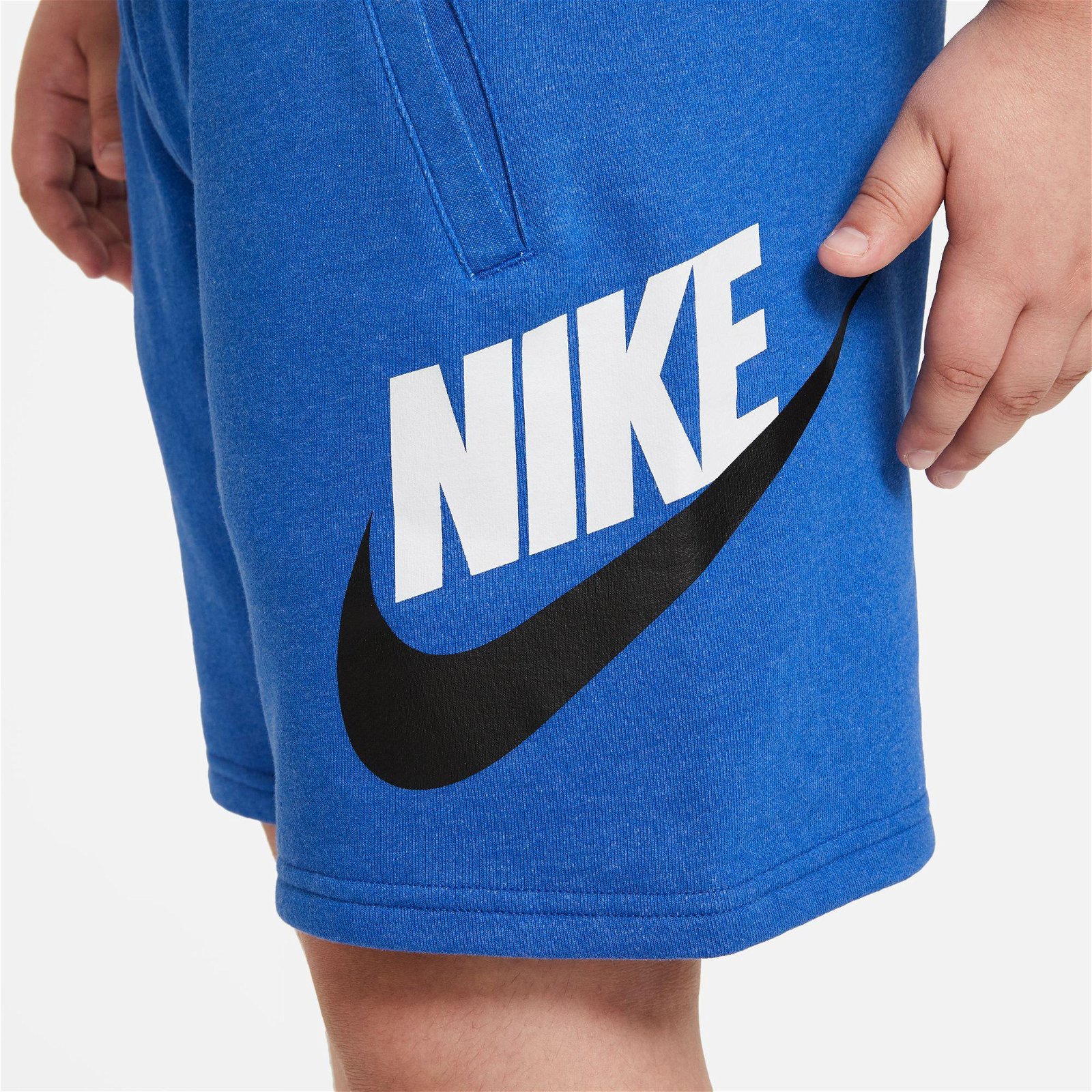 Nike Sportswear Club + Hbr Fit Çocuk Mavi Şort