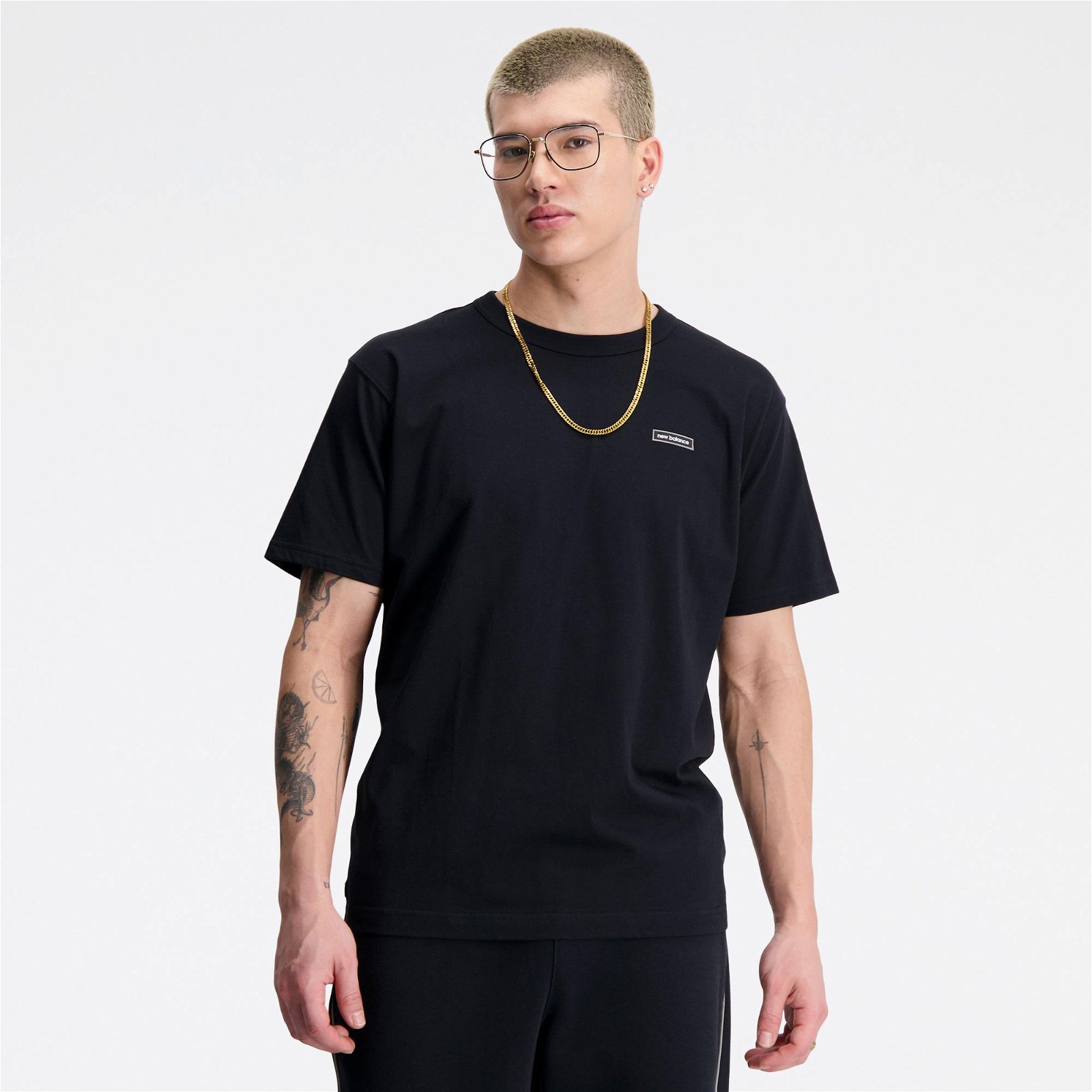 New Balance Essentials Winter Unisex Siyah T-Shirt