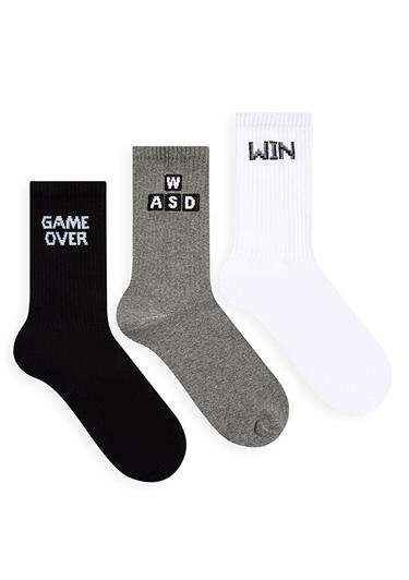  Mavi 3lü Soket Çorap Seti 0911225-900
