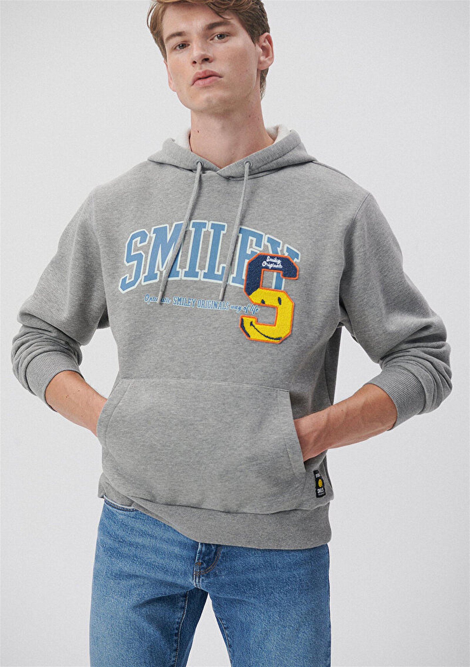 Mavi Mavi X Smiley Originals Gri Sweatshirt 0S10062-80018