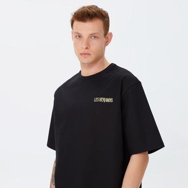  Les Benjamins 005 Unisex Siyah Oversized T-Shirt