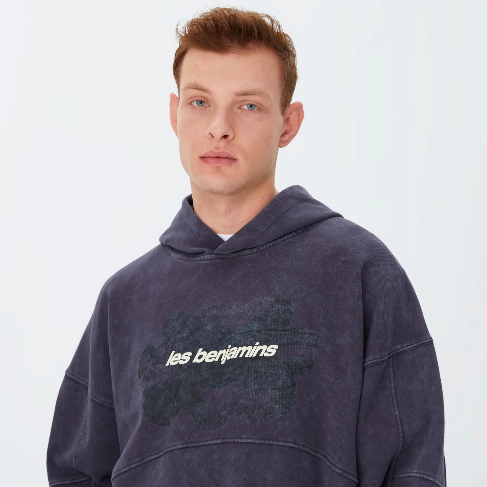 Les Benjamins 002 Unisex Lacivert Hoodie Sweatshirt