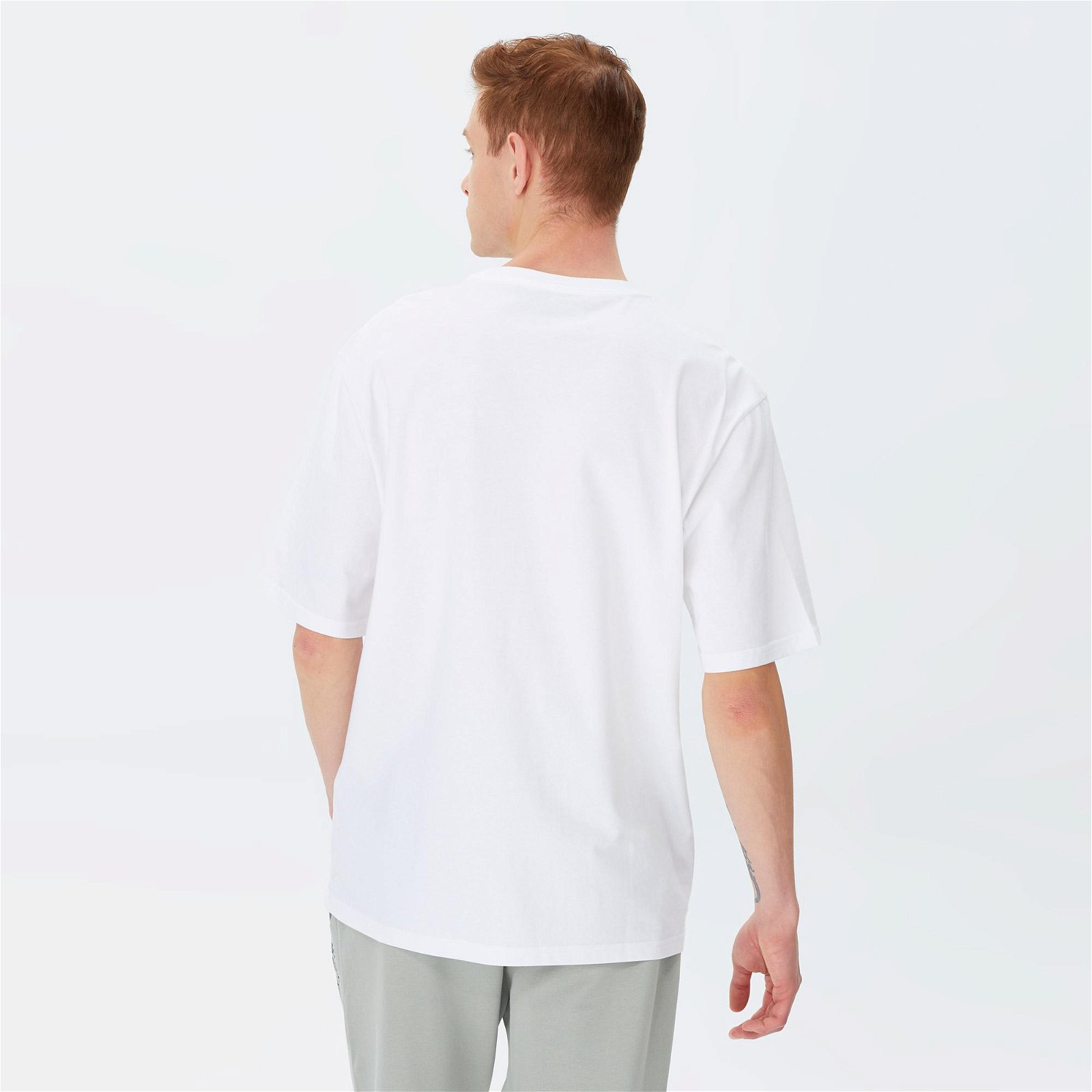 Les Benjamins 008 Unisex Beyaz Oversized T-Shirt