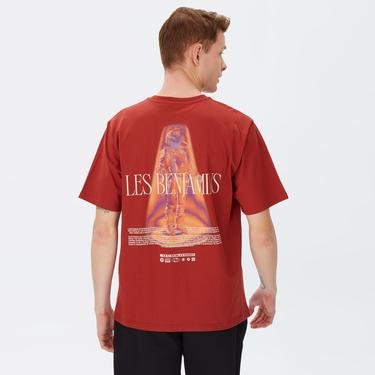  Les Benjamins Relaxed 001 Unisex Kırmızı T-Shirt