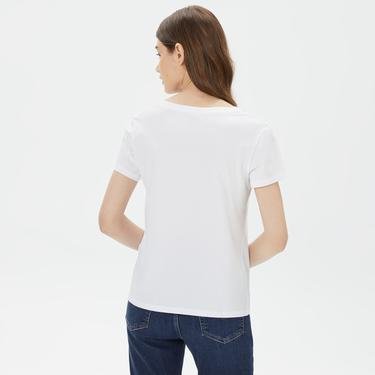  Levi's Perfect Vneck Kadın Bej T-Shirt