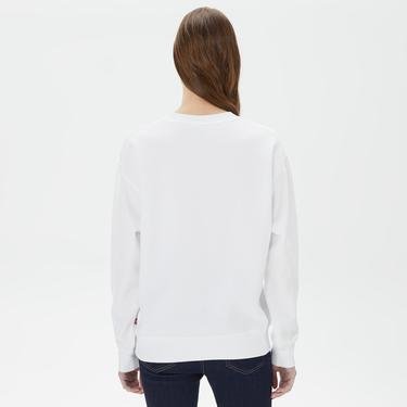  Levi's Graphic Standard Cre Crew Core Mini Kadın Beyaz Sweatshirt