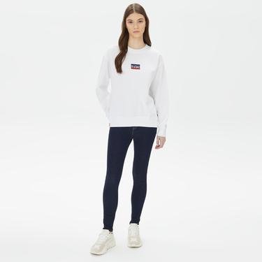  Levi's Graphic Standard Cre Crew Core Mini Kadın Beyaz Sweatshirt