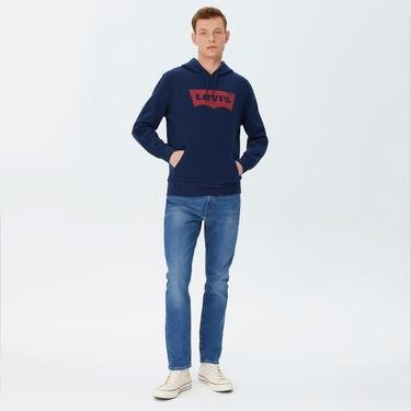  Levi's Graphic Pullover Erkek Mavi Sweatshirt
