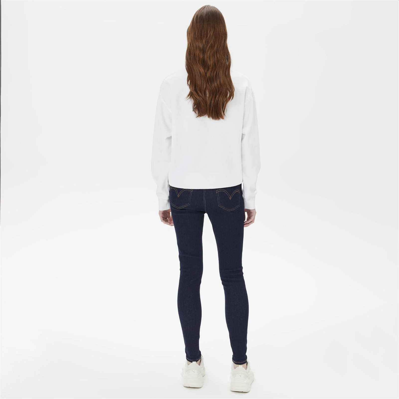 Levi's Mile High Super Skinny Top Shelf Kadın Lacivert Jean