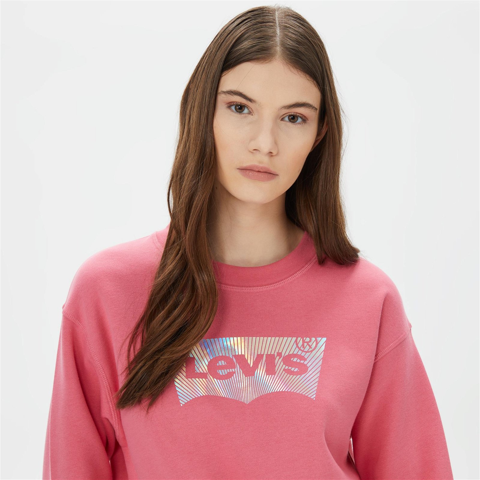 Levi's Graphic Standard Crew Kadın Pembe Sweatshirt