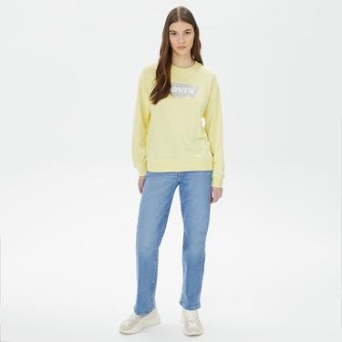  Levi's Graphic Standard Crew Kadın Sarı Sweatshirt