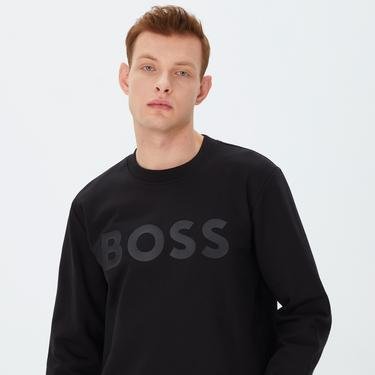  Boss Soleri Erkek Siyah Sweatshirt