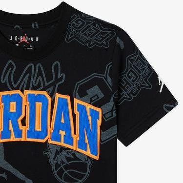  Jordan Jersey Patch Çocuk Siyah T-Shirt